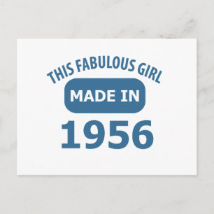 Postal Fabulosos diseños de 1956 años