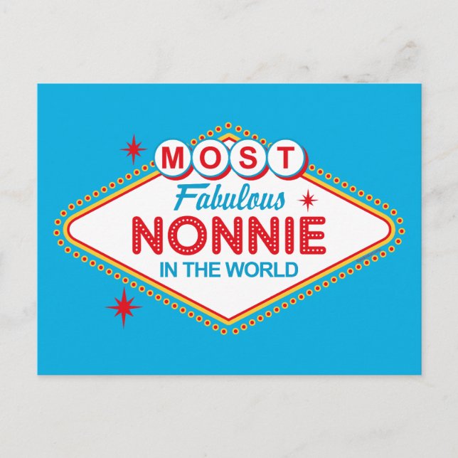 Postal Fabulous Nonnie Postcard de Las Vegas (Anverso)