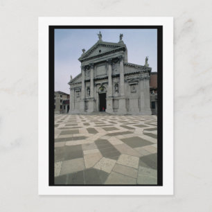 Postal Fachada de la iglesia, construida 1564-80, fachada