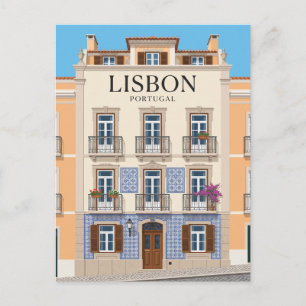 Postal Fachada de la Rua da Bica Lisboa Portugal