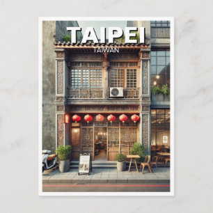 Postal Fachada de tienda de viviendas comerciales en Taip