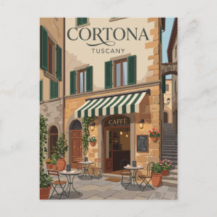Postal Fachada del Café Cortona Italia
