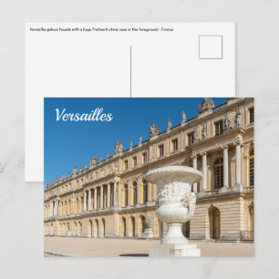 Postal fachada del Chateau de Versailles - Francia