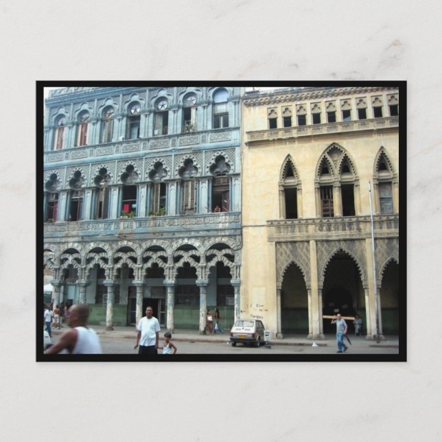 Postal fachadas de havana (Anverso)
