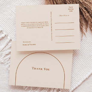 Postal Fácil Boho Arch Ivory Boda Gracias
