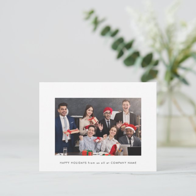 Postal Fácil Empresa de fotografía Felices Fiestas (Anverso de pie)