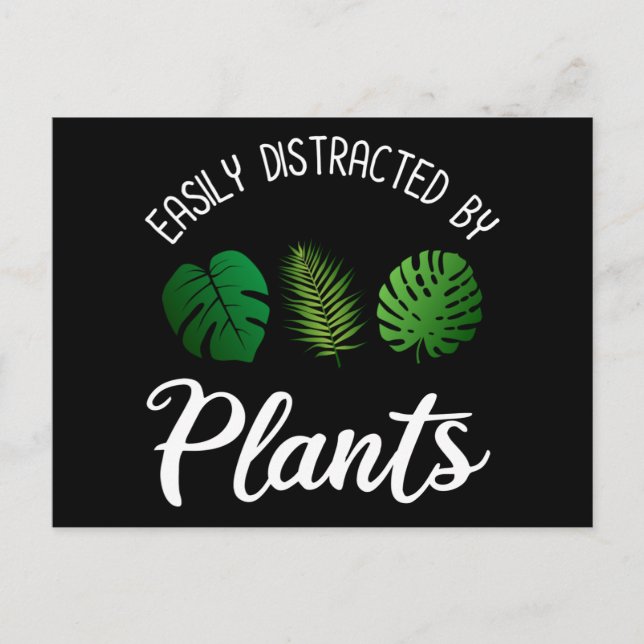 Postal Fácilmente Distrado Por Las Plantas (Anverso)