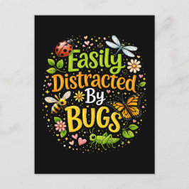 Postal Fácilmente Distraído por Insectos