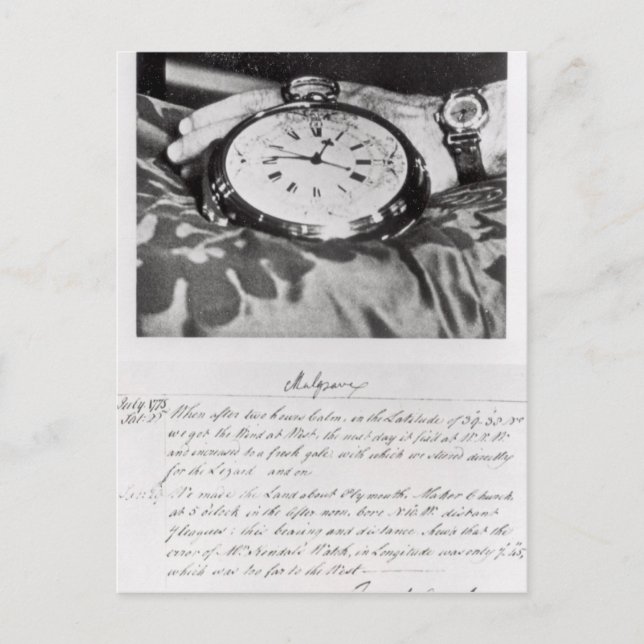 Postal Facsímil del ronómetro de bolsillo (Anverso)