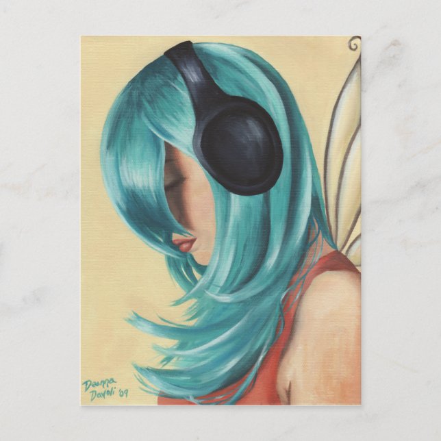 Postal Faerie Funk #3 Postcard Auriculares Faerie Postcar (Anverso)