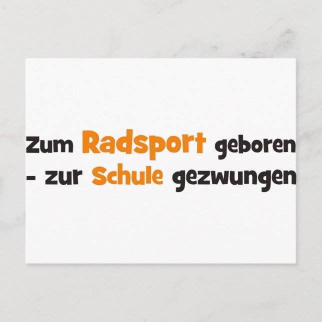 Postal Fahrrad (Anverso)