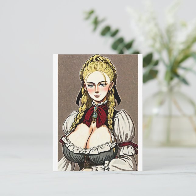 Postal Faire Maiden 9 (Anverso de pie)