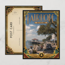 Fairhope Alabama Arte Deco Vintage Edad Dorada