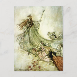 Postal Fairies Away - Arthur Rackham