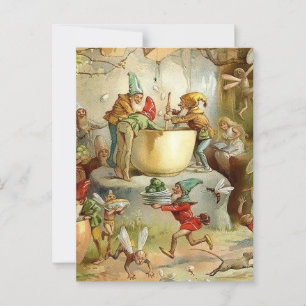 Postal "Fairies victorianas" de E S Hardy