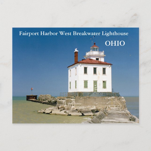Postal Fairport Harbour West Breakwater Lighthouse (Anverso)