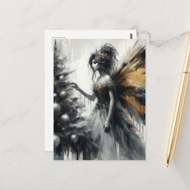 Postal Fairy and Christmas Tree Glitch (Anverso/Reverso In Situ)