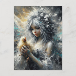 Postal Fairy and its Little Buff Chick