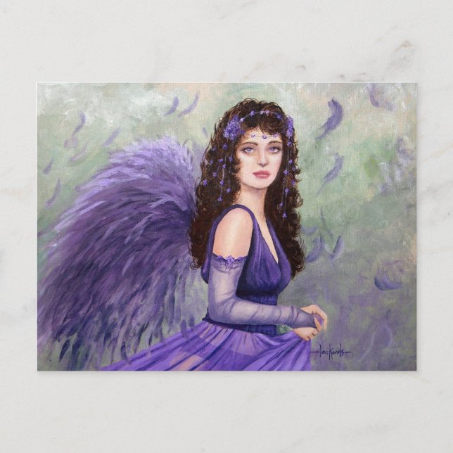 Postal Fairy by Fantasy artista Lori Karels (Anverso)