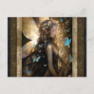Postal Fairy Chica Fantasy Art