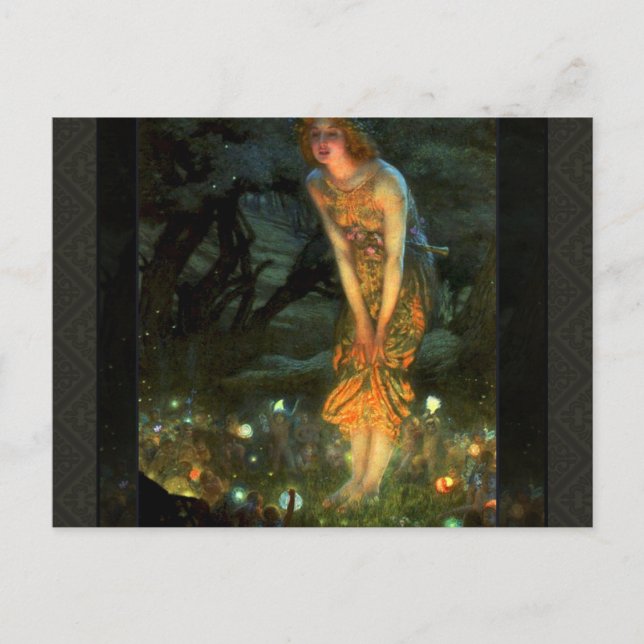 Postal Fairy Circle Fairies Jueves Medianoche (Anverso)