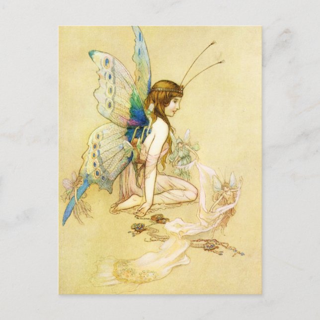 Postal Fairy Costume Postcard (Anverso)