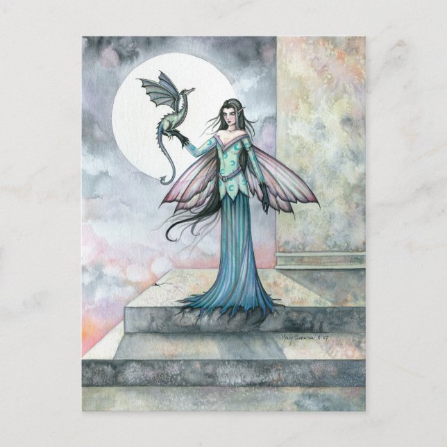 Postal Fairy Dragon Postcard Gothic (Anverso)