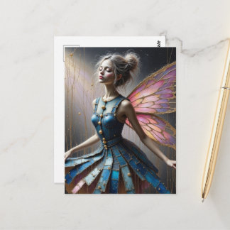 Postal Fairy in a Denim Dress