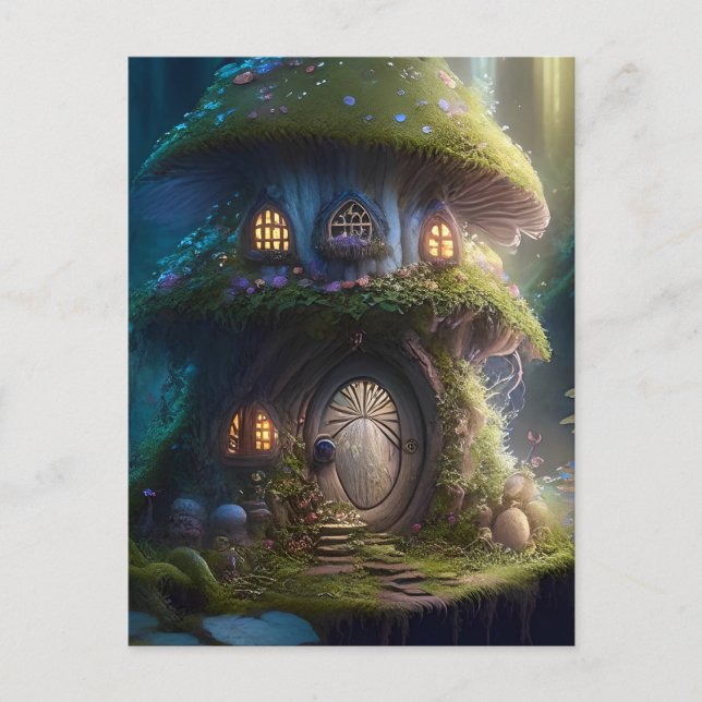 Postal Fairy Mushroom House (Anverso)