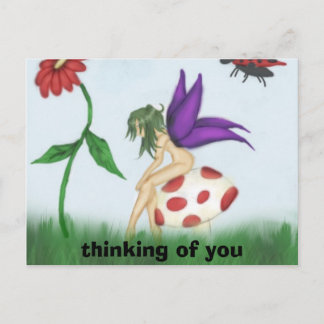 Postal Fairy_on_a_mushroom_by_Ravenna, pensando en ti