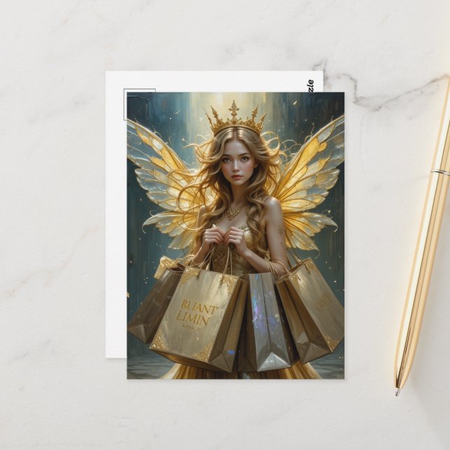 Postal Fairy on a Shopping Spree (Anverso/Reverso In Situ)
