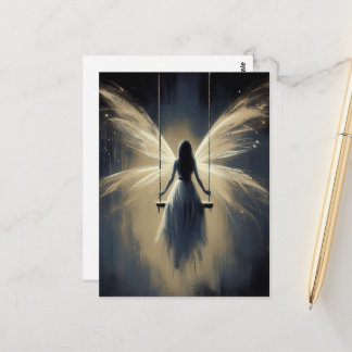 Postal Fairy on a Swing at Night