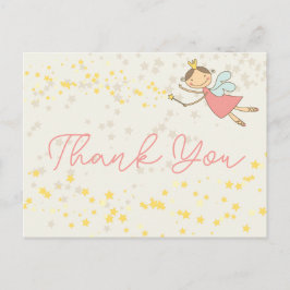 Postal Fairy Princess Chica Birthday Gracias