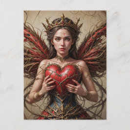Postal Fairy Red Heart Brambles