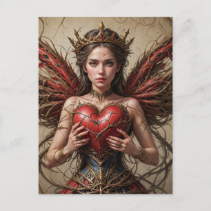 Postal Fairy Red Heart Brambles