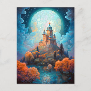 Postal Fairy Tale Castle Fantasy Art