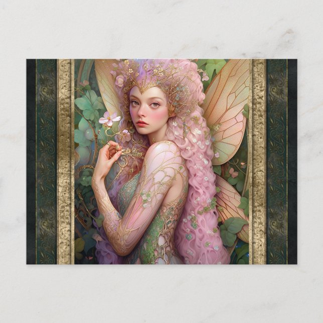 Postal Fairy Woman Fantasy Art (Anverso)