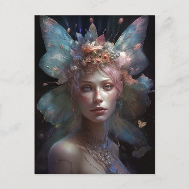 Postal Fairy Woman Fantasy Art (Anverso)