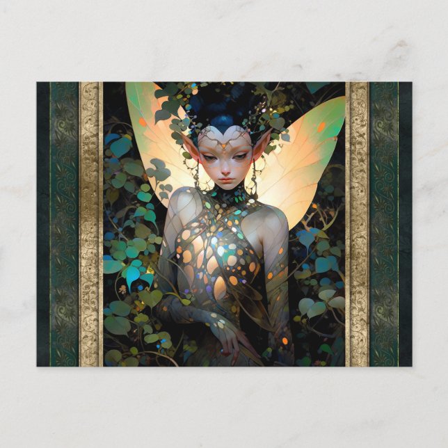 Postal Fairy Woman Fantasy Art (Anverso)