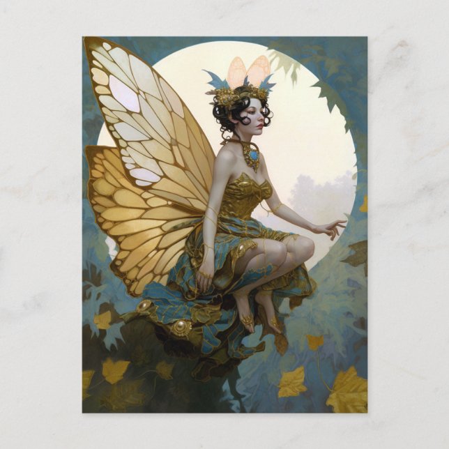Postal Fairy Woman Fantasy Art (Anverso)