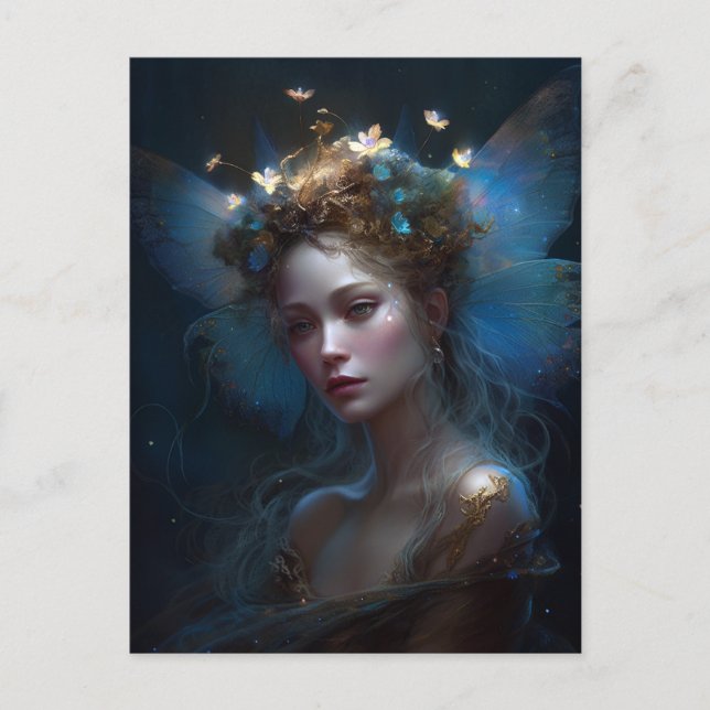 Postal Fairy Woman Fantasy Art (Anverso)