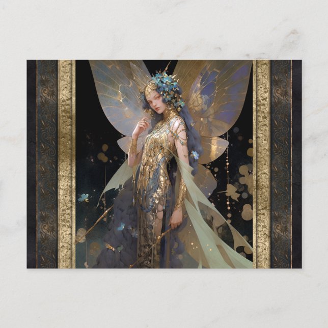 Postal Fairy Woman Fantasy Art (Anverso)