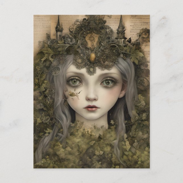 Postal Fairytale Moss Princess (Anverso)