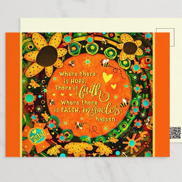 Postal Faith Bonito Floral Bumblebee Irelyn