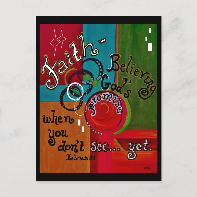 Postal Faith Hebrews 11 (Anverso)