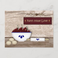 Faith Hope Love Recipe Cards