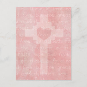 Postal Faith Hope y Love Christian