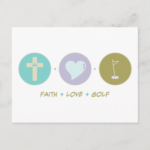 Postal Faith Love Golf