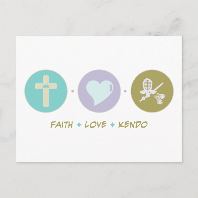 Postal Faith Love Kendo (Anverso)