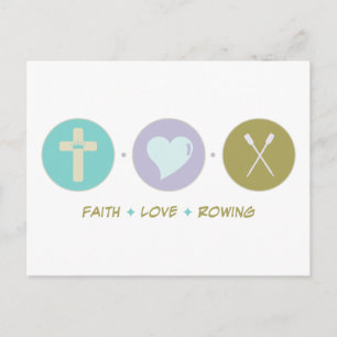 Postal Faith Love Rowing